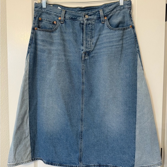 Levi's Dresses & Skirts - Levi’s Button Fly Denim A-Line Skirt
